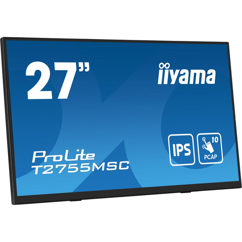 Load image into Gallery viewer, Iiyama prolite t2755msc-b1 27 touchscreen monitor (zwart, hdmi, displayport, 2x usb-a)
