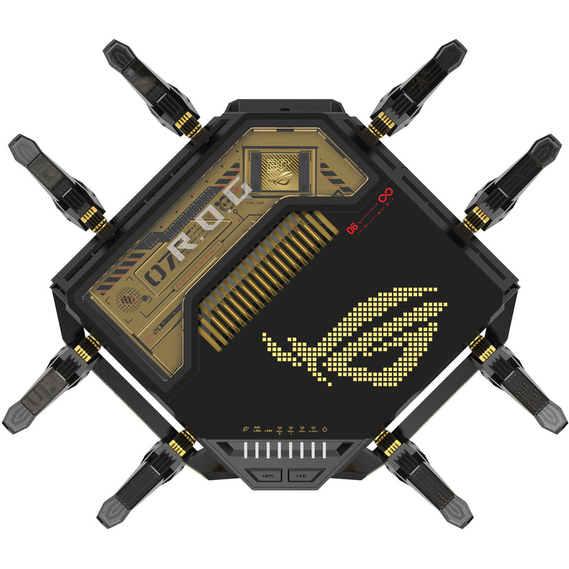 Load image into Gallery viewer, Asus rog rapture gt-be98 20th anniversary edition router (zwart)

