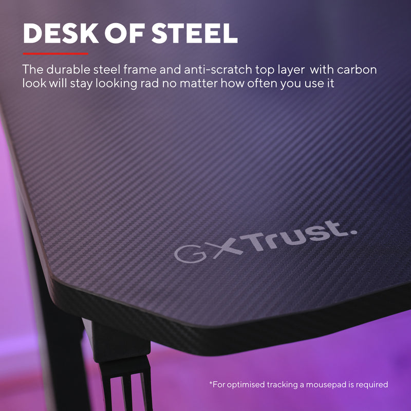 Load image into Gallery viewer, Trust gxt 712 dynamus gamingtafel gaming desk (zwart)
