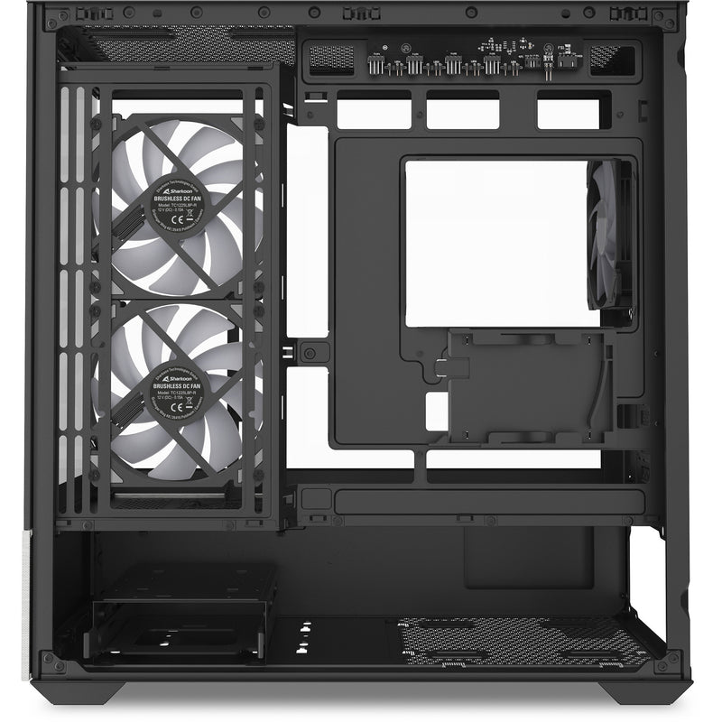 Load image into Gallery viewer, Sharkoon mk7 argb mini tower behuizing (zwart | 2x usb-a | 1x usb-c | rgb | tempered glass)
