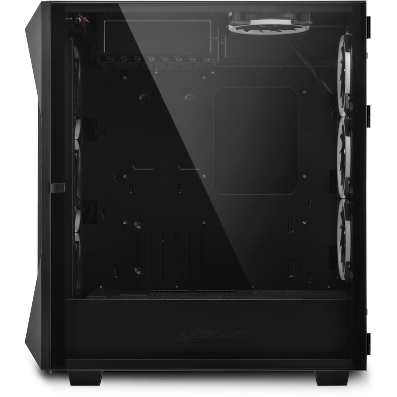 Load image into Gallery viewer, Sharkoon rev300 midi tower behuizing (zwart | 4x usb-a | 1x usb-c | rgb | tempered glass)
