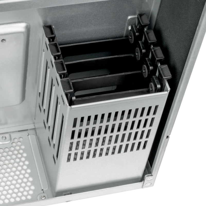 Load image into Gallery viewer, Silverstone rm61-312, rack, serverbehuizing (zwart | 6u)
