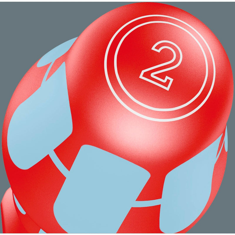 Load image into Gallery viewer, Wera 3160 i 7 schroevendraaierset kraftform plus, roestvrij staal + rek (rood blauw, 7-delig)
