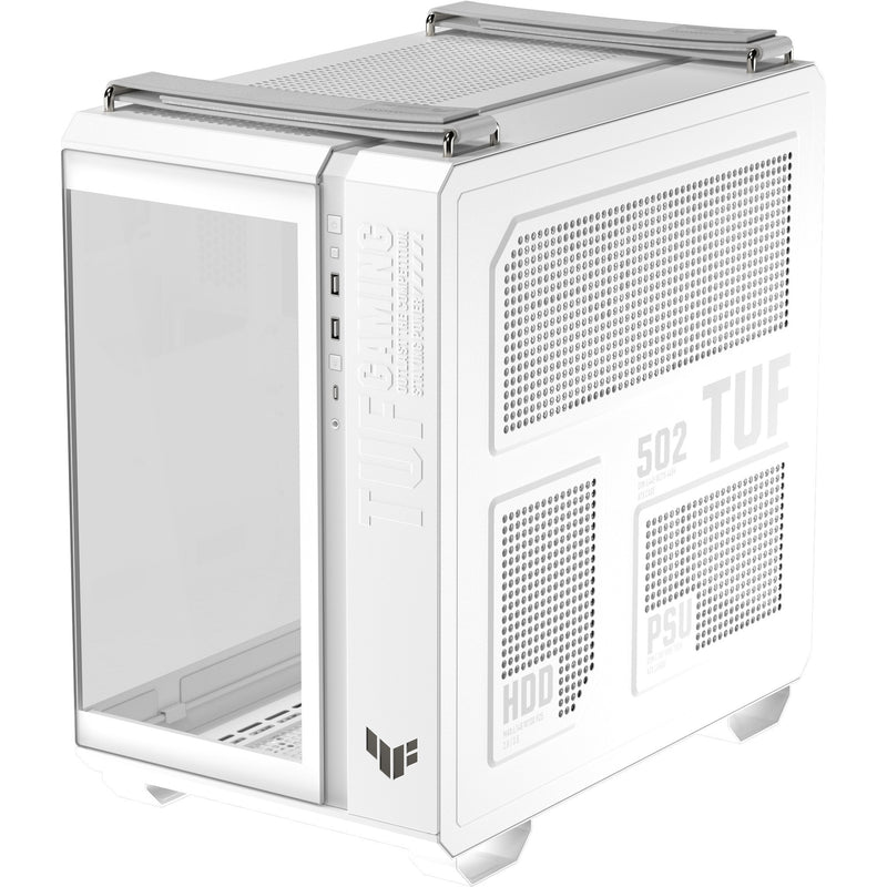 Load image into Gallery viewer, Asus tuf gaming gt502 horizon argb midi tower behuizing (wit | 3x usb-a | 1x usb-c | tempered glass)
