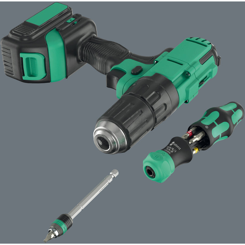 Load image into Gallery viewer, Wera kraftform kompakt 26 ra-r met etui, 6‑delig bitset (zwart groen)
