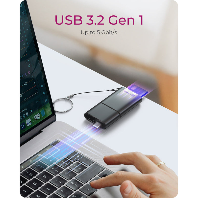 Load image into Gallery viewer, Icy box ib-cr204-cu3 2-in-1 kaartlezer (zwart)

