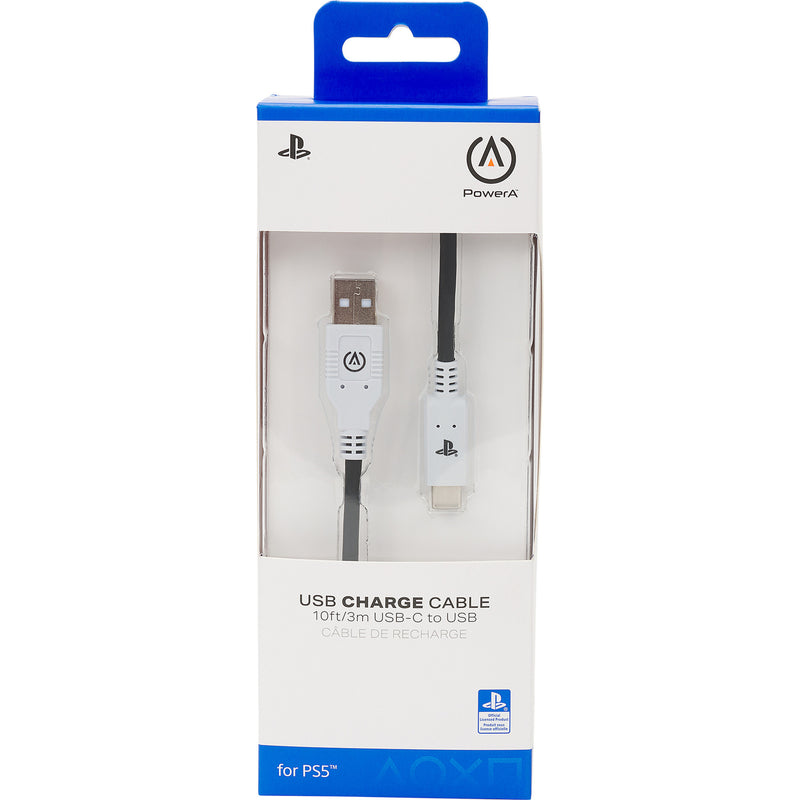 Load image into Gallery viewer, Powera usb-c-kabel voor playstation 5 (zwart wit, 3 meter)
