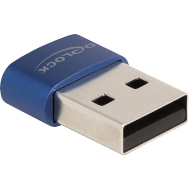 Load image into Gallery viewer, Delock usb 2.0 adapter usb-a male > usb-c female (blauw)
