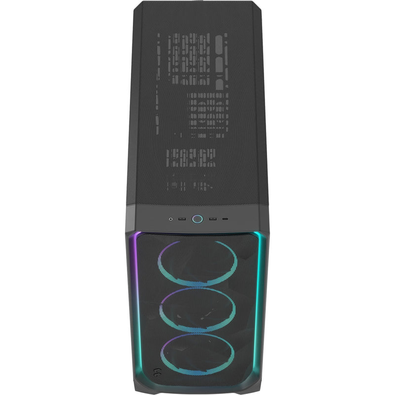 Afbeelding laden in galerijviewer, Fractal design meshify 3 xl ambience pro rgb big tower behuizing (zwart | 2x usb-a | 1x usb-c | rgb | tempered glass)
