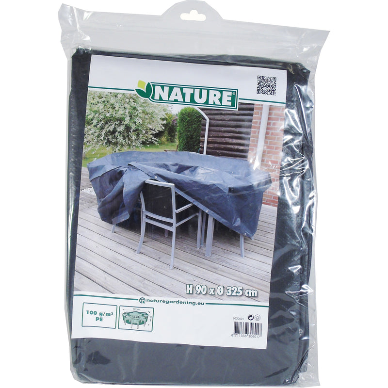 Load image into Gallery viewer, Nature tuinmeubelafdekhoes voor ronde tafel en stoelen afdekking (grijs, 6030601)
