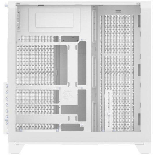 Thermaltake view 390 tg snow midi tower behuizing (wit | 2x usb-a | 1x usb-c | tempered glass)