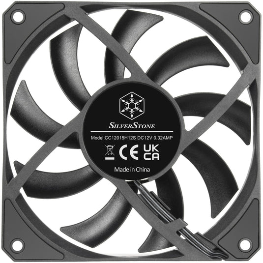 Silverstone air slimmer 120 case fan (zwart transparant, 120 x 15 x 120 mm, pwm)