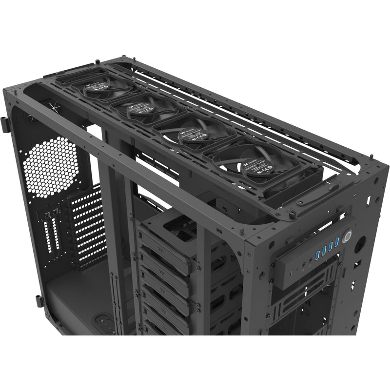 Load image into Gallery viewer, Thermaltake ax700 tg big tower behuizing (zwart | 4x usb-a | 1x usb-c | tempered glass)
