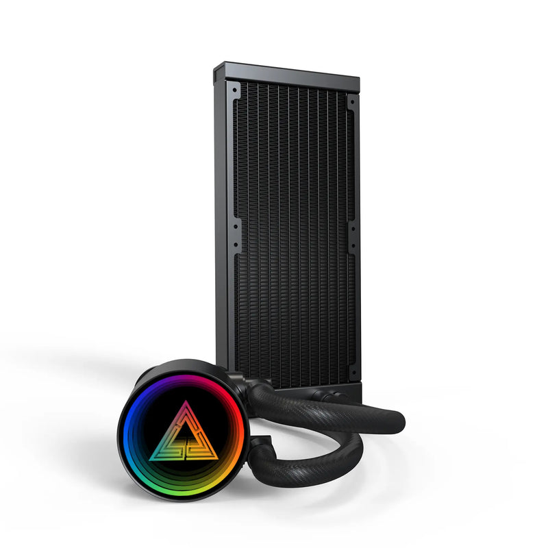 Load image into Gallery viewer, Montech lightflow argb 240 waterkoeling (zwart)
