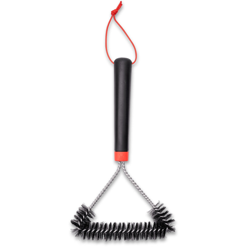 Load image into Gallery viewer, Weber driezijdige reinigingsborstel grillreinigingsborstel (zwart rood, 30 cm)
