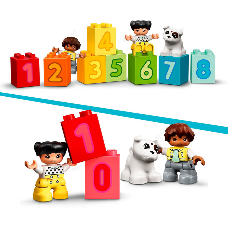 Load image into Gallery viewer, Lego duplo - getallentrein - leren tellen constructiespeelgoed (10954)
