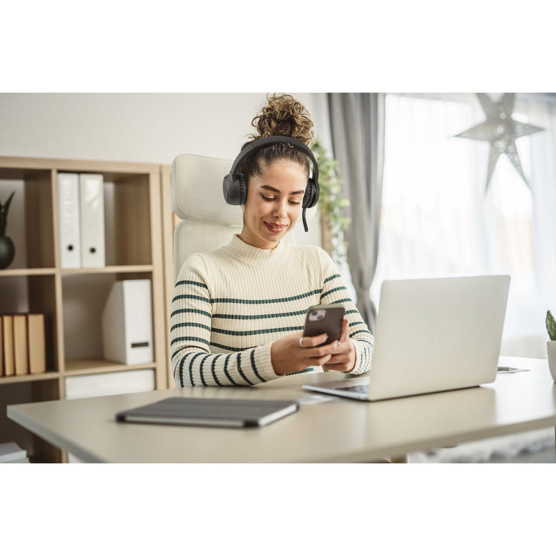 Load image into Gallery viewer, Kensington h1050 eq bluetooth on-ear headset met ruisonderdrukking van omgevingsgeluid (zwart, bluetooth 5.4)
