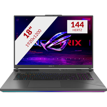Asus rog strix g18 g814pp-s8075w 18 gaming laptop (grijs | r9 8940hx | rtx 5070 | 32 gb | 1 tb ssd)