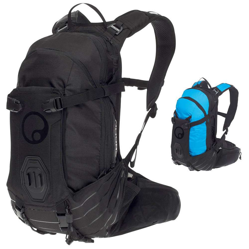 Load image into Gallery viewer, Ergon BA2 Zwart - Compacte AllMountain rugzak voor actiecamera&#39;s, verstelbaar draagsysteem, 10L capaciteit
