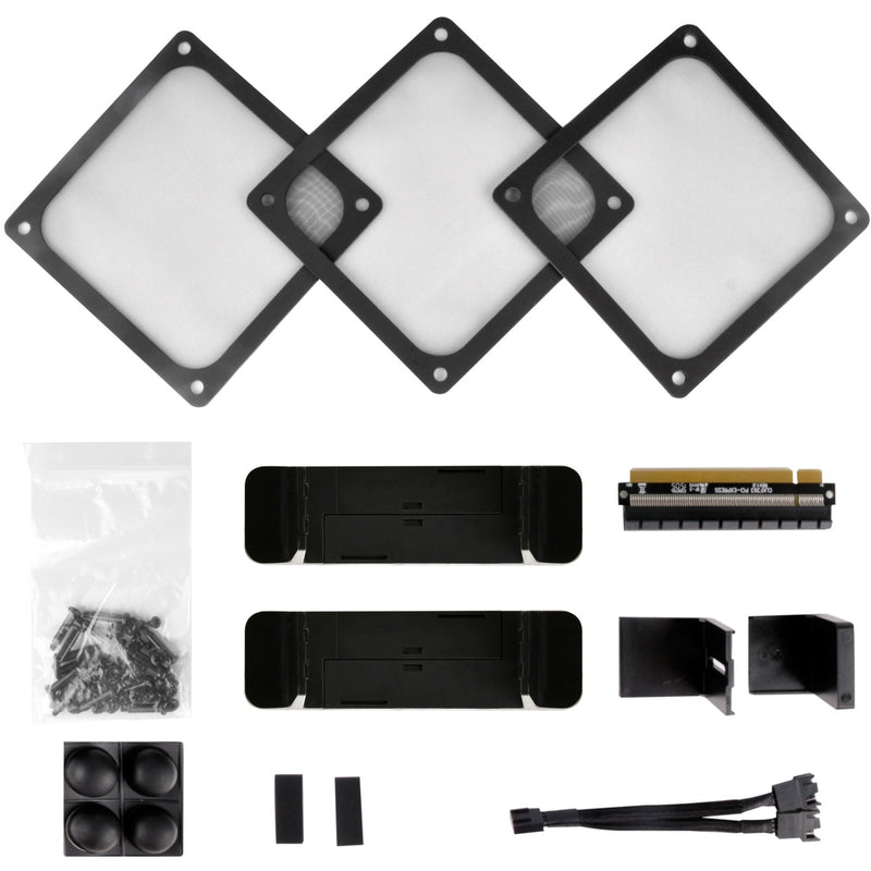 Load image into Gallery viewer, Silverstone sst-ftz01b-e desktop behuizing (zwart | 2x usb-a)
