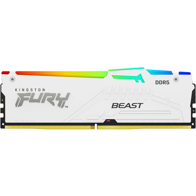 Load image into Gallery viewer, Kingston fury beast rgb 16 gb ddr5-5600 (1x 16 gb) werkgeheugen (wit, kf556c40bwa-16, xmp 3.0)
