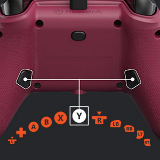 Powera advantage plus bedrade controller voor xbox series x|s - robijn (donkerrood, xbox series x|s, xbox one, pc)