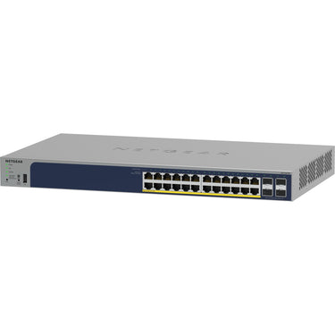 Netgear 24-port gigabit ethernet poe+ smart switch with 4 sfp ports (gs728tppv3)