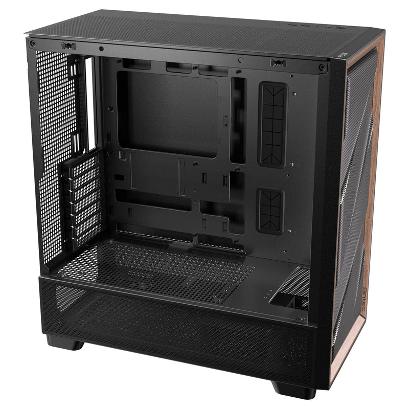 Load image into Gallery viewer, Antec flux midi tower behuizing (zwart | 2x usb-a | 1x usb-c | tempered glass)
