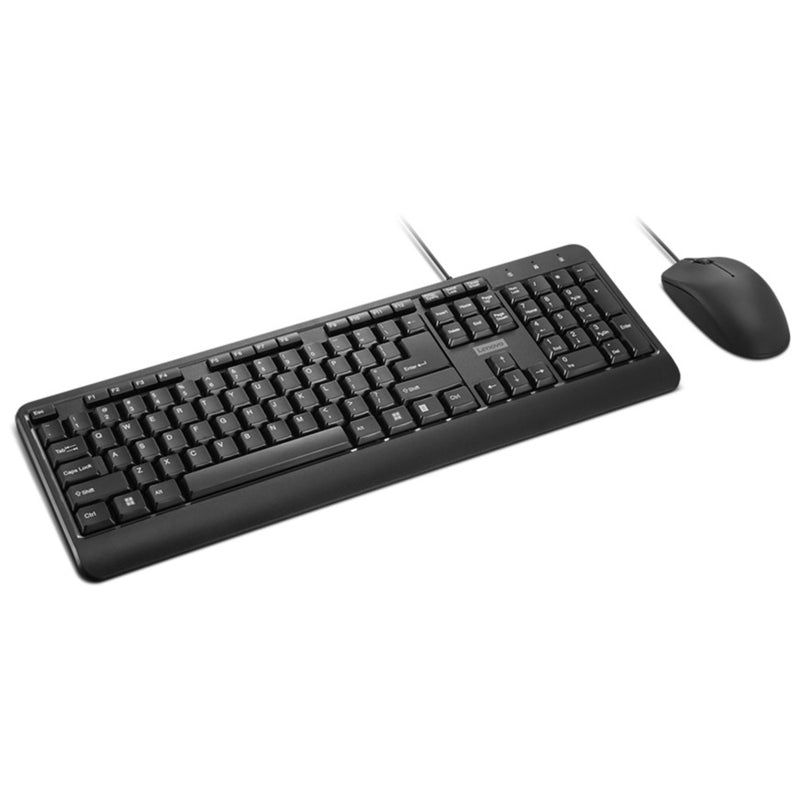 Load image into Gallery viewer, Lenovo 160 wired combo desktopset (zwart, us lay-out (qwerty), 100%, usb-a, 1.600 dpi)

