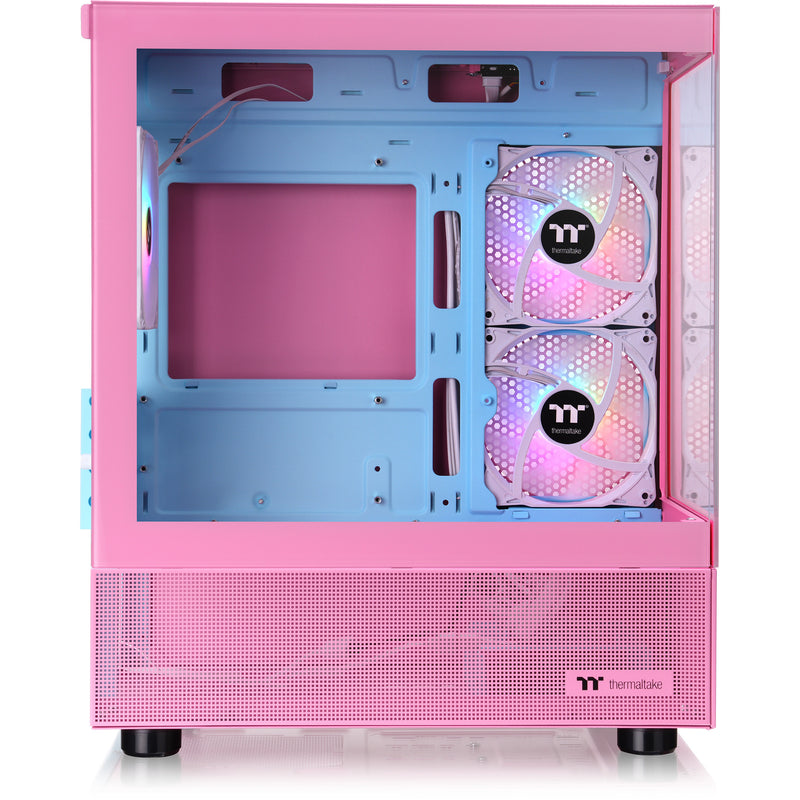 Afbeelding laden in galerijviewer, Thermaltake view 170 tg argb mini tower behuizing (roze | 2x usb-a | rgb | tempered glass)
