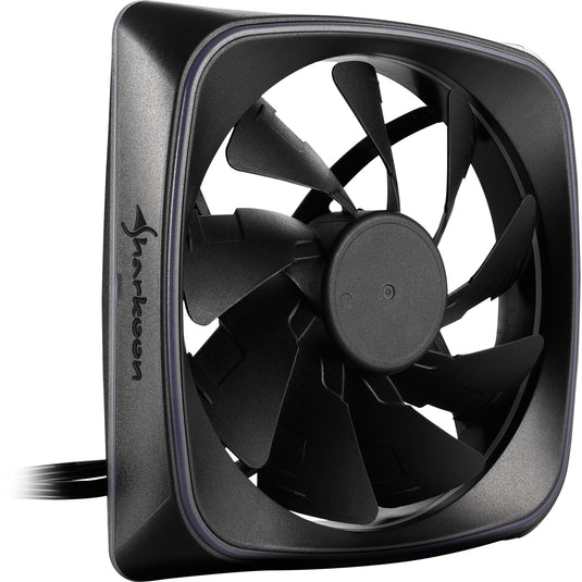 Sharkoon rgb shark lights case fan (zwart, 120 x 120 x 25 mm)