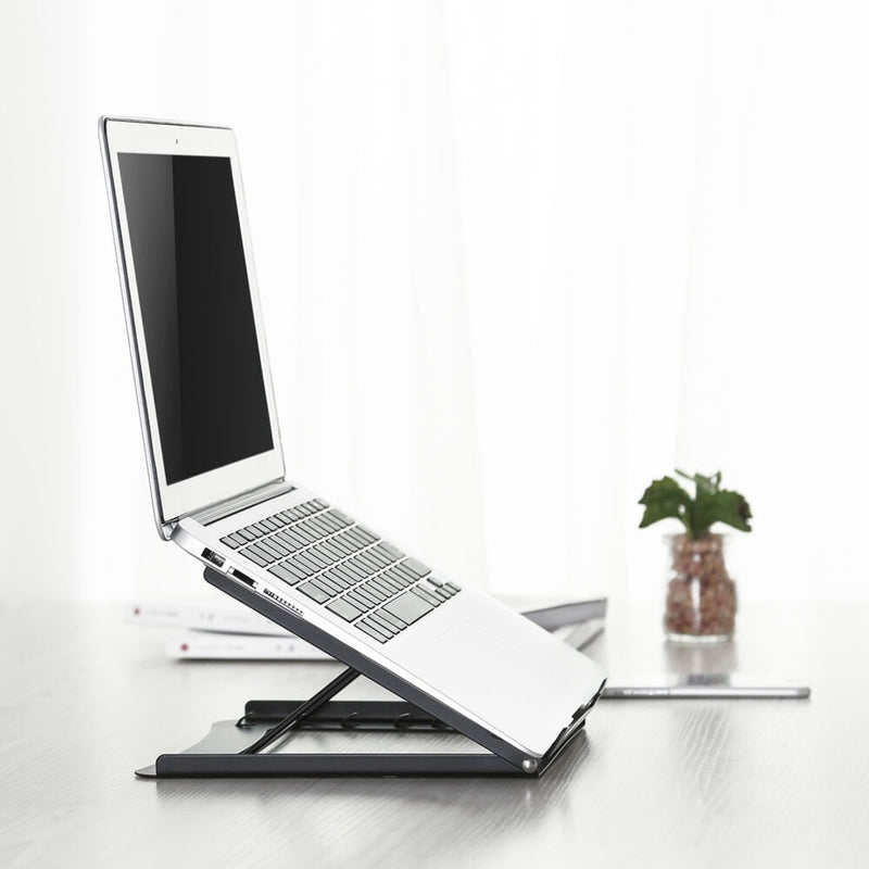 Load image into Gallery viewer, Act connectivity laptopstandaard, inklapbaar, hoogte verstelbaar in 5 standen (zwart)
