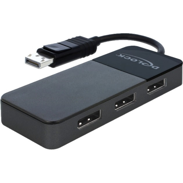 Load image into Gallery viewer, Delock displayport 1.4 in > 3x displayport out displayport splitter (zwart, 0,12 meter)

