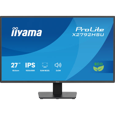 Iiyama prolite x2792hsu-b1 27 monitor (zwart (mat), hdmi, displayport, 2x usb-a, usb-b, 120 hz)