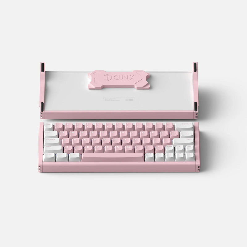 Afbeelding laden in galerijviewer, Iqunix ez63 pink magnetic switch gaming he keyboard (wit, us lay-out (qwerty), gateron magnetic jade pro, 60%, rgb, double shot pbt keycaps)
