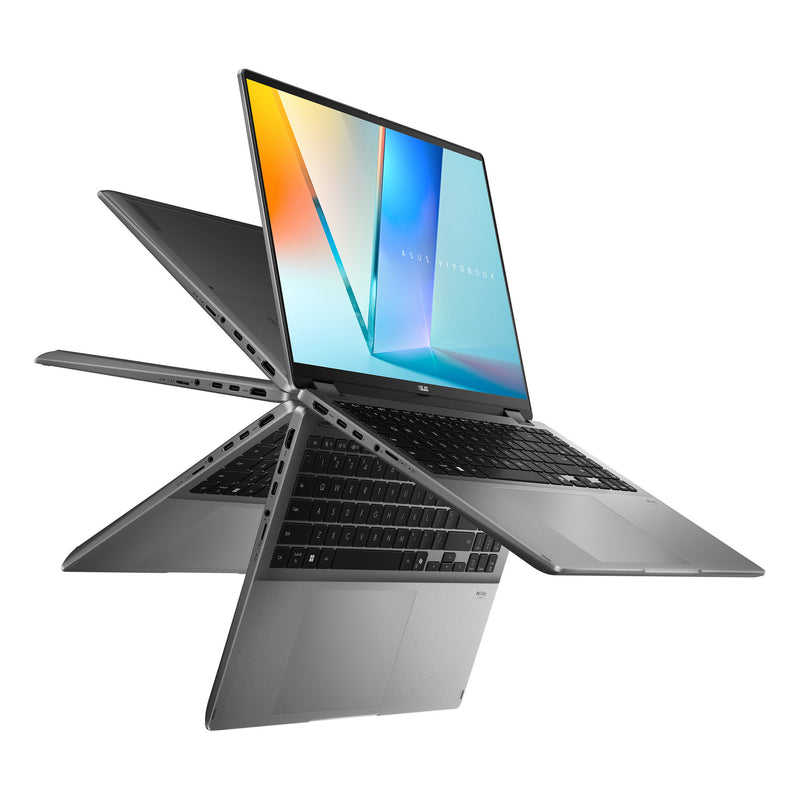 Load image into Gallery viewer, Asus vivobook 16 flip tp3607sa-si099w 16 copilot+ 2-in-1 laptop (grijs | core ultra 7 258v | arc graphics | 32 gb | 1 tb ssd | touch)
