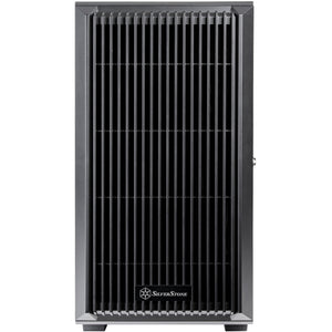 Silverstone cs382 mini tower behuizing (zwart | 2x usb-a | 1x usb-c)