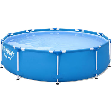 Bestway zwembad steel pro set rond 305 (blauw, incl. filterpomp (220-240v))