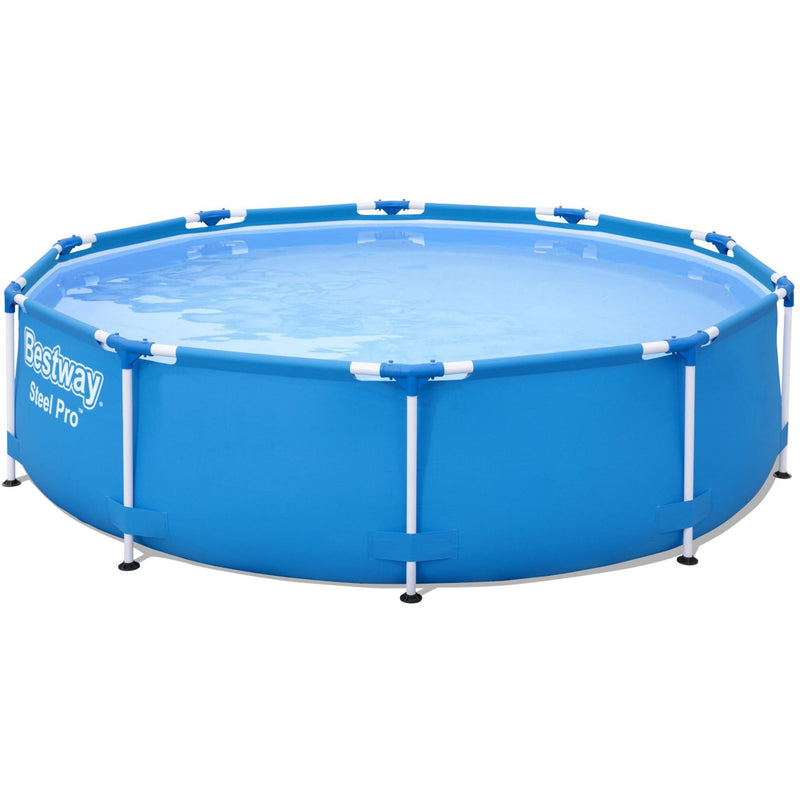 Load image into Gallery viewer, Bestway zwembad steel pro set rond 305 (blauw, incl. filterpomp (220-240v))
