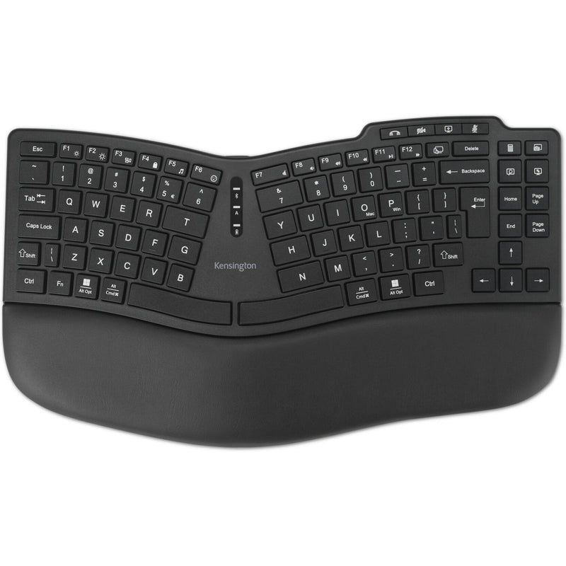 Load image into Gallery viewer, Kensington pro fit ergo kb675 eq tkl rechargeable keyboard (zwart, eu lay-out (qwerty), membraan, 80% (tkl), bluetooth, 2.4 ghz)

