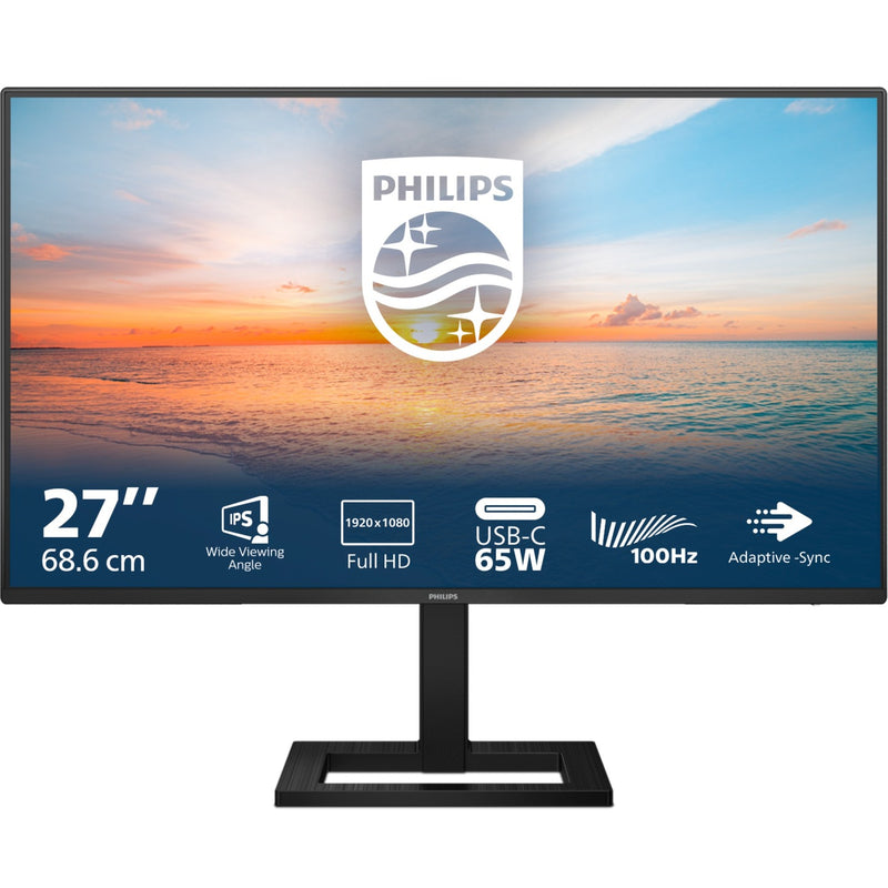 Load image into Gallery viewer, Philips 27e1n1300ae 00 27 monitor (zwart, hdmi, 2x usb-a, usb-c)
