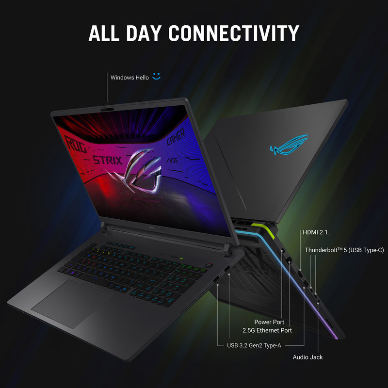 Afbeelding laden in galerijviewer, Asus rog strix g18 g815lr-s9005w 18 gaming laptop (zwart grijsgroen | ultra 9 275hx | rtx 5070 ti | 32 gb | 2 tb ssd)
