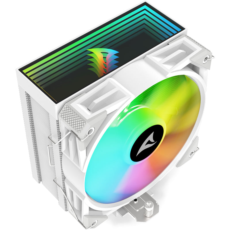 Load image into Gallery viewer, Sharkoon a40 rgb cpu-koeler (wit, 4-pins pwm fan-connector)

