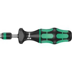 Wera serie 7400 kraftform instelbare momentschroevendraaier draaimomentsleutel (zwart groen, 0.3 tot 1.2 nm, met rapidaptor snelwisselhouder)