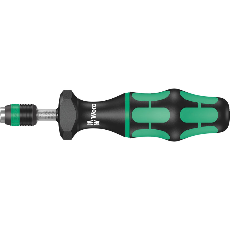 Load image into Gallery viewer, Wera serie 7400 kraftform instelbare momentschroevendraaier draaimomentsleutel (zwart groen, 0.3 tot 1.2 nm, met rapidaptor snelwisselhouder)
