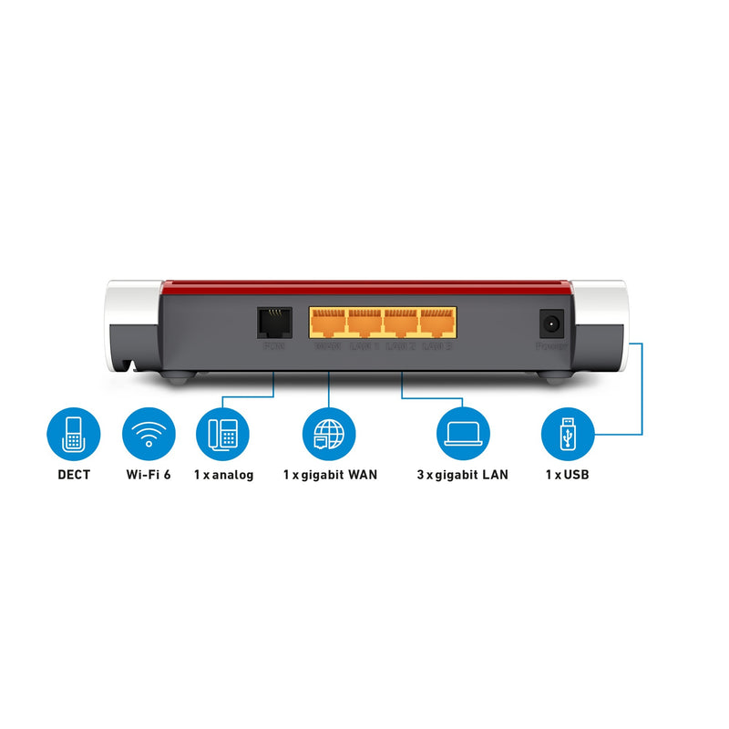 Load image into Gallery viewer, Fritz! box 4050 edition international router (wit rood, mesh wi-fi)
