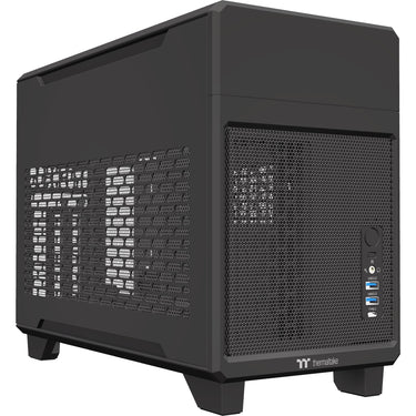 Thermaltake tr100 mini tower behuizing (zwart | 2x usb-a | 1x usb-c)