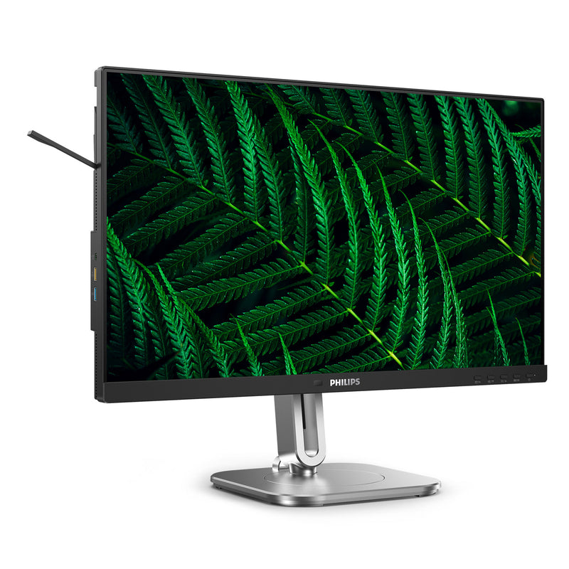 Load image into Gallery viewer, Philips 24b2g5200 23.8 monitor (zilver zwart, vga, hdmi, displayport, usb, audio, 100 hz)
