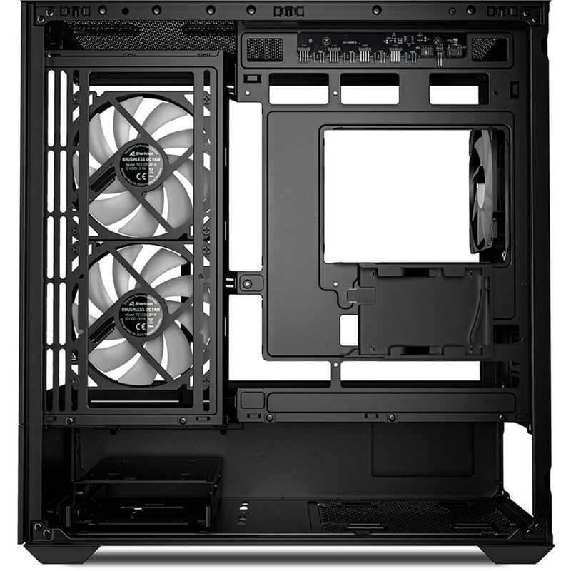 Load image into Gallery viewer, Sharkoon mk6 rgb mini tower behuizing (zwart | 2x usb-a | 1x usb-c | rgb | tempered glass)
