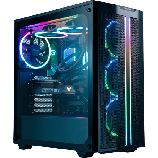 Be quiet! light wings pwm rgb case fan (zwart, 120 x 120 x 25 mm)